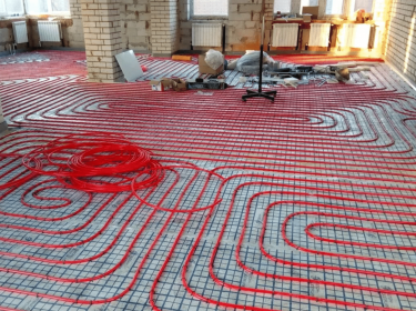 Монтаж водяного теплого пола